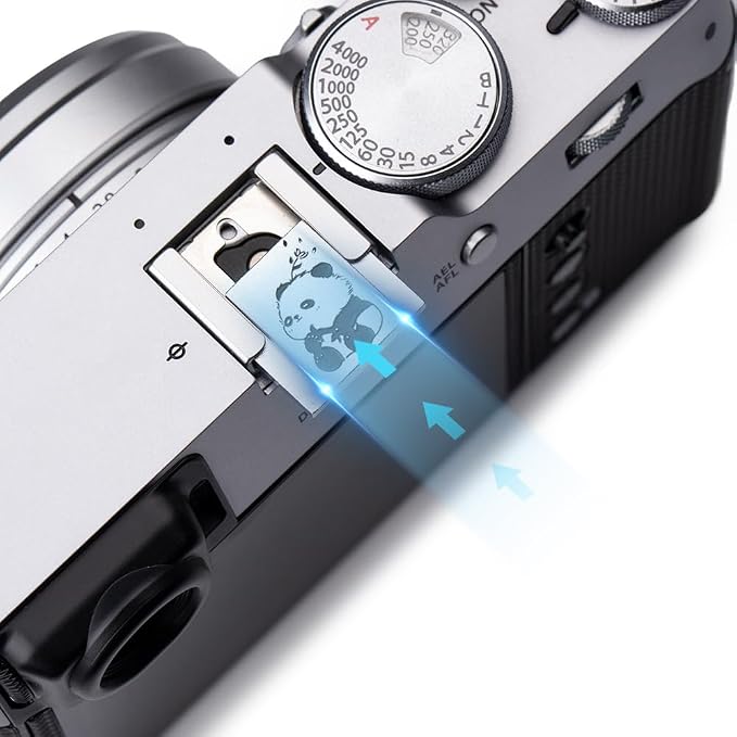 Camera Metal Hot Shoe Cover Protector Cap for Z7/Z9/Z8/Z30/Z50 for FUJIFILM X100VI X100V X-M5 X-E5 X-Half XT5 (Panda in The Wind) - Image 4