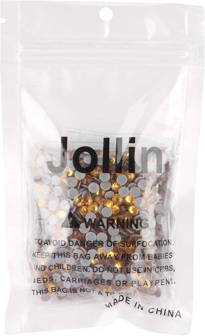 Jollin Hotfix Rhinestones Flatback Crystal Gems 4.8mm SS20, Topaz | 1440pcs Hot Fix Crystals Glass Rhinestones for Bedazzling, Crafting, Clothes, Shoes & Accessories DIY Decoration - Image 7