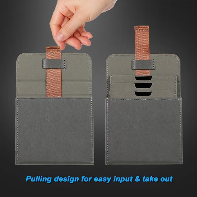 SIOTI Camera 100 * 100mm Square Filter Case 3 Pockets, Leather Filter Pouch, Compatible with 100mm*100mm Square ND/GND/Colorful Filter - Image 5