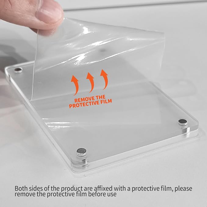 Magnetic Car Sun Visor Photo Holder Clip – Clear Acrylic Frame for Dashboard or Visor Display, Small Picture Holder for Car Interior Accessories & Personal Decor (Transparent, 2.8 x 4.7) - Image 6