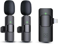 Black Swan Distributors - Wireless Lavalier Microphones (2) - with Smart Noise Cancellation & 7-Hour Battery Life - Includes Receiver & Charging Cord by BlackSwanDistributionCorp