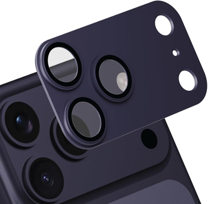 for iPhone 17 Pro Max Camera Lens Protector | Aerospace-Grade Aluminium | Full Protective Cover | Anti-Glare Sapphire Glass | Colour-Matched Finish Pacific Blue by MCraftsman