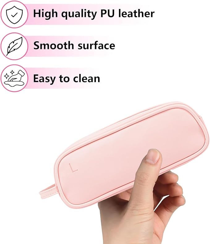 Daily Contact Lens Organizer case,Portable Storage Case for Disposable Daily Contact Lenses, Travel Storage Case with Clearly Labeled R & L, Storage up to 60 lenses (Pink) - Image 3