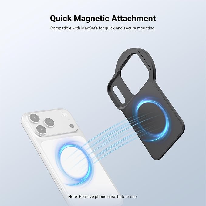NEEWER 6.9" Magnetic Phone Lens Filter Mount Adapter Backplate Accessories & 67mm CPL Filter Circular Polarizing Polarizer Compatible with MagSafe iPhone 12/13/14/15/16/17 Pro Max & 14/15/16 Plus - Image 3