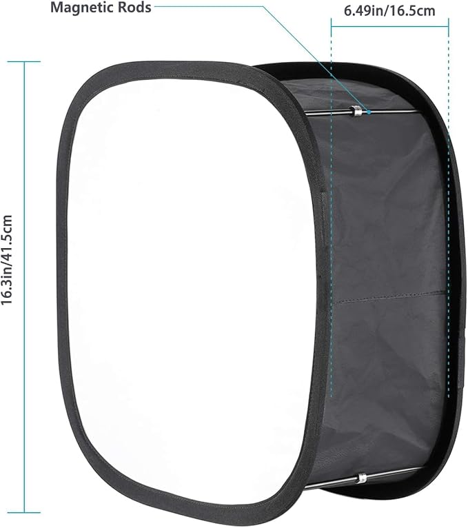 NEEWER 2 Pack LED Light Panel Softbox for 660 480 Video Light | Outer 16.3"x6.5", Inner 9.8"x8.7", Foldable Diffuser, for Photo Studio Shooting - Image 2