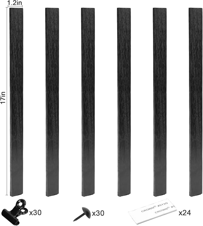 6 Picture Frames Collage Wall Decor With 30 Clips, Wood Photo Frame, No Drilling Required, Adhesive Stickers, Easy to Install, Black. - Image 4