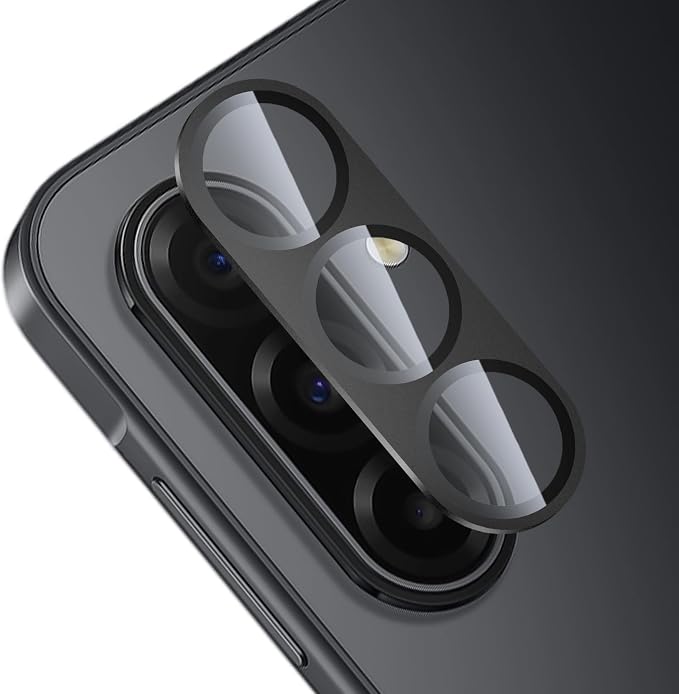 Camera Lens Protector for Samsung Galaxy A17, Black | AR+AF, 9H Tempered Glass, Individual Metal Ring, Anti Glare, Fall Protection, Camera Screen Cover by TENOC
