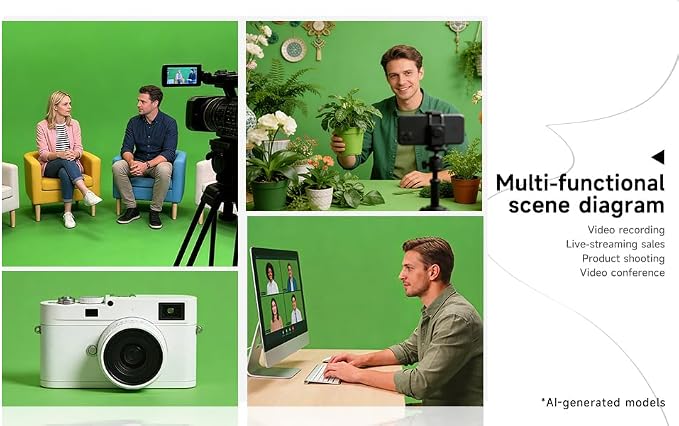 YSKE-Seamless Green Paper Backdrop Roll for Photography,Photo Background,and Photoshoot Cover–Roll of Paper with Backdrop Cover for Background Stand,Thick Anti-Wrinkle Matte(53''x16.4'Green) - Image 8
