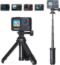 K&F CONCEPT 33.5cm/13.2" Mini Desktop Selfie Stick Tripod | Portable Vlog Handle Grip Action Camera Selfie Stick for GoPro Hero 13/12/11/10/9/8/Max, DJI Osmo Action 6/5/4/3/2/1 MS10 by KFCONCEPT