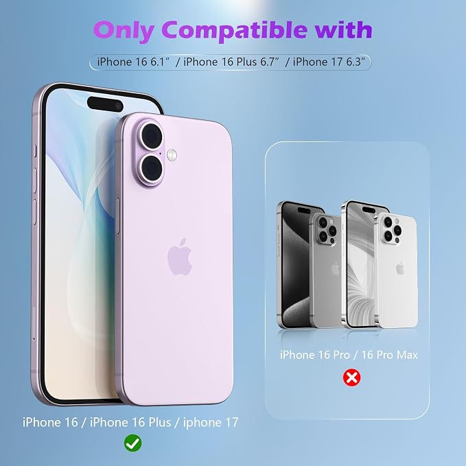 imluckies [3 Pack Clear Camera Lens Protector for iPhone 16/iPhone 17 & iPhone 16 Plus, 9H Tempered Glass, Anti-Scratch, Ultra-HD, Case Friendly, Easy to Install, Not Affect Night Shots - Image 5