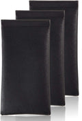 TRIUMPH VISION Eyeglass Case Glasses Case Soft Sunglass Pouch Sleeve 3 Pack | Slim Lightweight Alternative to Bulky Case, Leather Lined Protect Lens, Squeeze Easy to Use, Stylish Portable for Daily Use by TRIUMPHVISION
