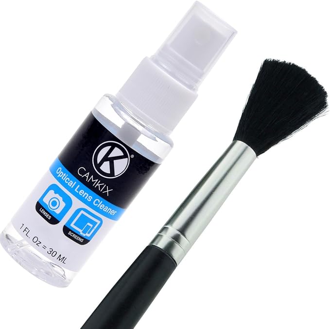 Camkix Camera Lens Cleaning Kit - Air Blower, 2in1 Lens Cleaning Pen, Cleaning Brush, Spray Bottle w/Cleaning Solution, Lens Cleaning Paper Tissue (50 Sheets), Microfiber Cleaning Cloths- for Lenses - Image 5