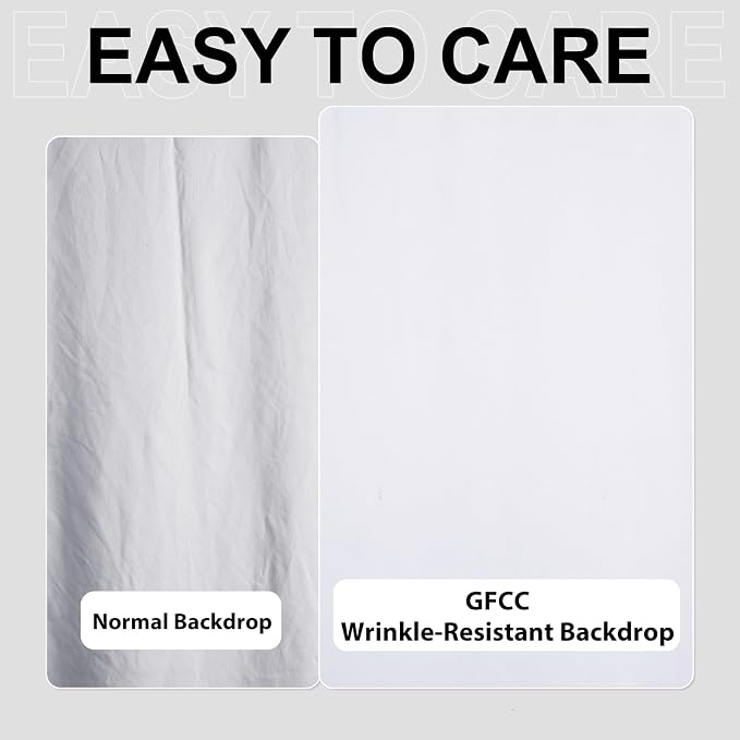 GFCC 7.5FTx10FT White Backdrop Background for Photography Photoshoot | Non-Reflective, Wrinkle Resistant, Easy Hang, Multipurpose Screen for Studio Photo Booth, Video Recording, Portrait, Party - Image 2