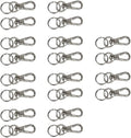 Foto&Tech Small Quick Release Adapter Clip for Camera with Round Lugs for Camera Strap, 33lb Breaking Force (10 Pieces, Silver) by FOTO%26TECH