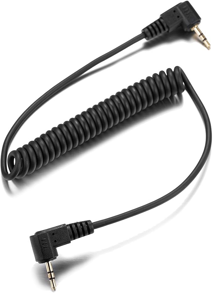 2.5mm-C1 Camera Remote Control Shutter Release Cable for Canon T6i T6S T5 T5i T4i T3i T3 T2i T1i XT XTi XSi SL2/ EOS M 700D 650D 600D 550D 500D 1100D 80D 70D 60D Series - Image 2
