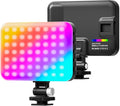 Hagibis RGB Camera Light,360°Full Color Portable Video Light LED Photo Light w Cold Shoe,2200mAh Rechargeable CRI97+,20Effects Lighting for Photography/Advertising Poster/Short Film (RGB-Black) by Hagibis