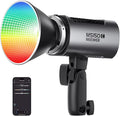 NEEWER MS150C RGBWW LED Video Light with 2.4G/APP Control, 150W Metal Mini RGB COB Continuous Output Lighting Bowens Mount Handheld Spotlight 2700K-6500K, 18000lux/1m, CRI97+/TLCI98+,17 Effects, RGBCW by Neewer