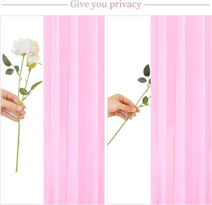 10x10 Pink Blue Backdrop Curtains for Gender Reveal Boy or Girl Parties Wrinkle Free Photo Curtains Backdrop Drapes Fabric Decoration for Birthday Party Baby Shower 5ft x 10ft,2 Panels - Image 7