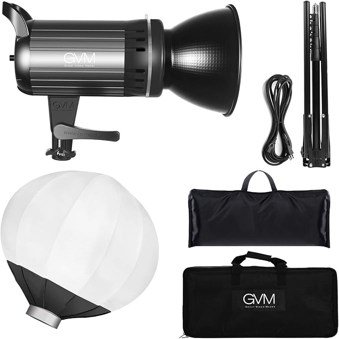GVM 100W Bi-Color LED Video Light, Photography Lighting with Bowens Mount, APP Control System, Lantern Softbox Video Lighting Kit for YouTube Outdoor Studio, Dimmable 3200K-5600K, CRI 97+ - Image 7