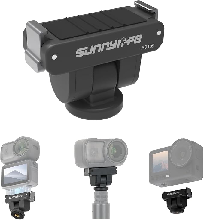 Magnetic Quick Release Mount for DJI Osmo Nano Action 6 Accessories | Angle Adjustable Magnetic Mount with 1/4" Screw Thread, to Tripod Selfie Sticks, for DJI Osmo Nano / Osmo Action 6 Camera by Unknown