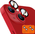 TOCOL Camera Lens Protector for iPhone 13 / iPhone 13 Mini Tempered Glass HD Individual Scratch Resistant Camera Cover Accessories Case Friendly 2 Pack（Red） by TOCOL