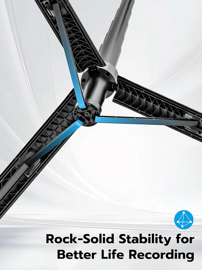 70" Extendable Phone Tripod Selfie Stick w/Light&Remote UT-02 | For iPhone & Android,360° Rotation,Selfie Stick W/ Remote Control,Fill Light,Video Recording,Photography,TikTok & Vlogging - Image 6