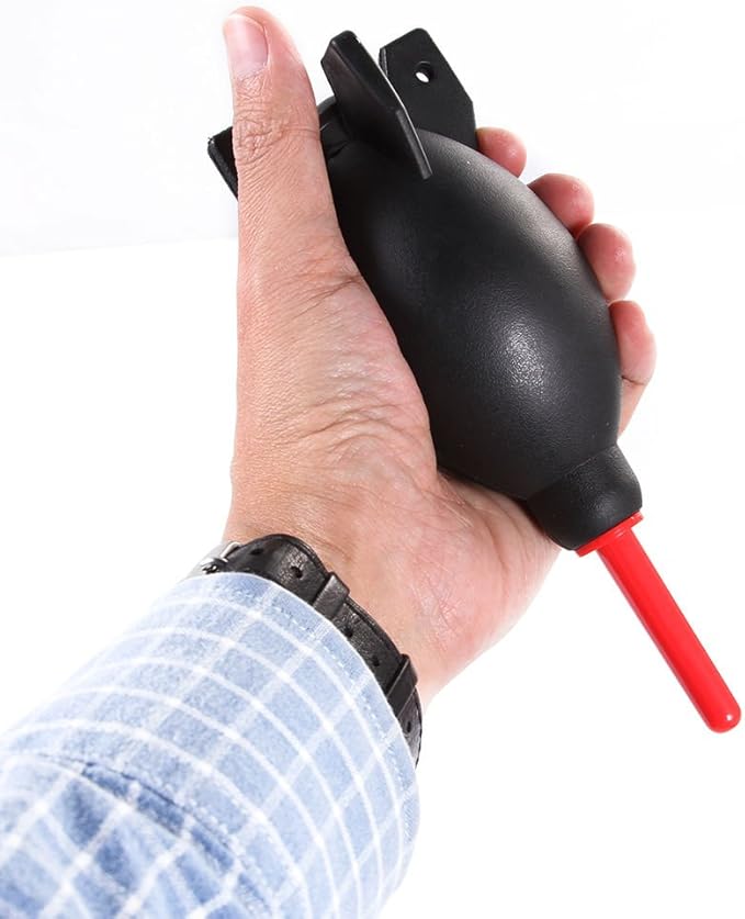 FocusFoto PRO 6.6 Inch Rubber Rocket Air Blower Duster Cleaner Dust Cleaning for DSLR Camera CCD Lens Keyboard Red - Image 2