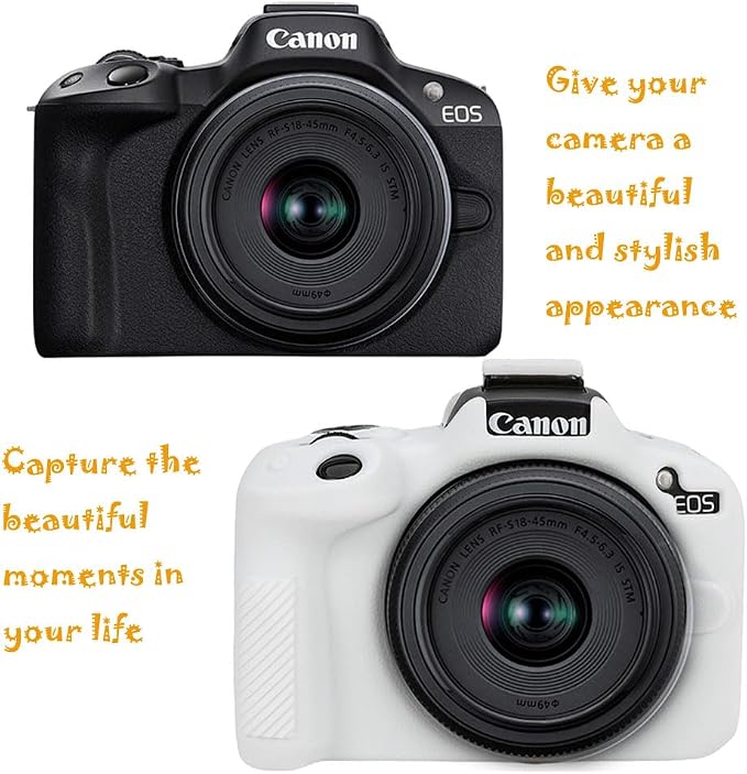 Case for R50, R50 Camera Silicone Protective Case, Lightweight, Anti-Scratch Slim Fit Soft Skin, R50 Accessories - White - Image 4