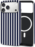 TPU Phone Case for iPhone 17 Pro Max, MagSafe Wireless Charging Compatible, Shockproof Slim Fit Protective Cover with Anti-Yellowing & Raised Camera Protection (Stripes 3, iPhone 17 Pro Max(6.9")) by Unknown