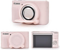 MUZIRI KINOKOO Case for Canon SX740 HS, SX730 HS Camera - Soft Protective Cover Powershot SX740 SX730 HS Silicone Sleeve with Removable Lens Cover - Anti-Slip & Anti-Scratch - Jelly Pink by MUZIRIKINOKOO