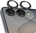 Meshine for Samsung Galaxy Z Flip 8 Camera Lens Protector,Scratch Proof,Strong Adsorption,9H Hardness with Metal Ring Camera Cover,Ultra Thin Case Friendly,Accessories Lens Protector,Black by Meshine
