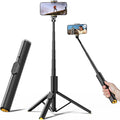 TODI Selfie Stick Tripod for iPhone, 60" Lightweight Phone Tripod Stand with Wireless Remote, Extendable Selfie Stick for iPhone, All-in-1, Compatible with iPhone/Android by TODI