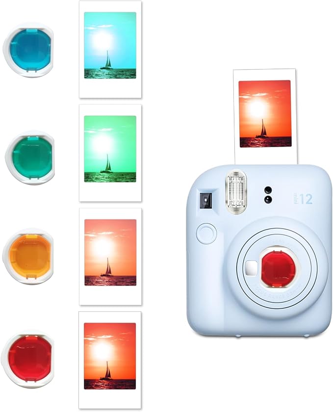 Instant Mini 12 Camera Accessories Compatible with Fujifilm Instax Mini 12 Camera Include Case/Album/Wall Hang Frames/Film Frames/Border Stickers/Corner Stickers (Mint Green) - Image 4