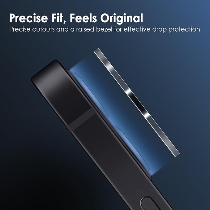 FanTEK Camera Lens Protector Compatible with iPhone 12, 9H Tempered Glass Camera Screen Cover, Ultra HD Clear Acrylic Full Coverage Guard, Case Friendly - Image 6
