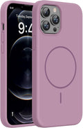 Miracase Silicone for iPhone 12 Pro Max Case, Blackcurrant | Soft Anti-Scratch Microfiber Lining, Premium Silicone Cover Shockproof Drop Protection Phone Case for 12 Pro Max by Miracase