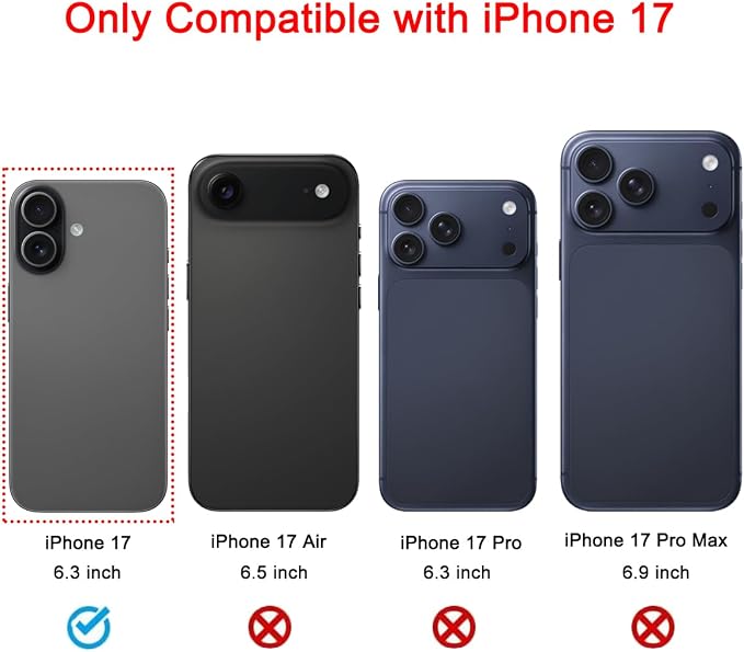 2 Sets OEM Back Rear Camera Lens Glass Replacement Compatible with iPhone 17 6.3 inches with pre-Installed Adhesive and Reparing Toolkit - Image 2