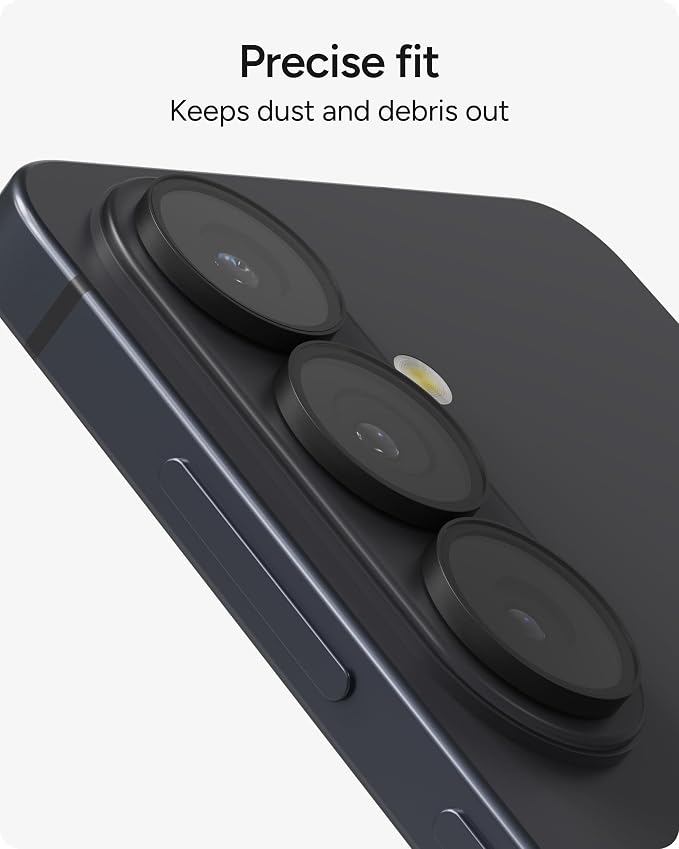 ZAGG Glass Elite Samsung Galaxy S26 Camera Lens Protector - Anti-Reflective, 5X Stronger Impact & Scratch Resistant Aluminosilicate Glass - Easy Installation, Smudge-Free Surface - Image 8