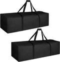 COOLBEBE 2 Pack 60" Sports Duffle Bag - 332L Extra Large Travel Luggage Bag | Upgrade Dual Zipper, 600D High-Density Fabric, Sturdy & Water Resistant Long Duffle Bag for Camping Moving, Black 60inch by COOLBEBE