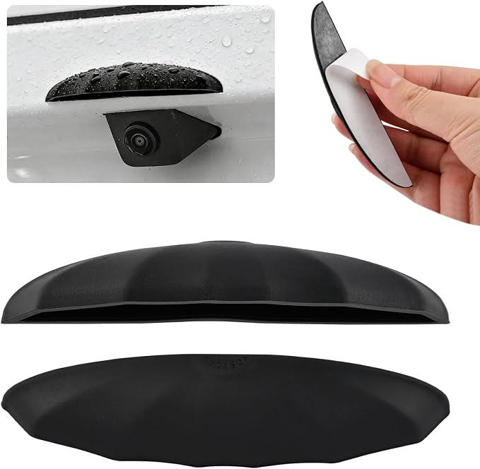 2Pcs Car Rear View Backup Camera Cover, Silicone Car Backup Camera Protective Sticker for Most of Cars, 3.93x0.78x0.78inch by Unknown