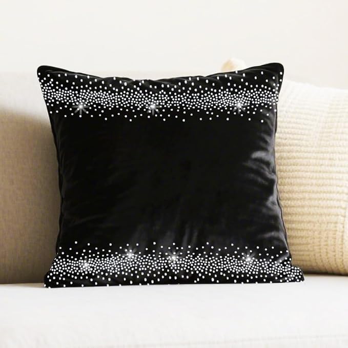 1 Pc Strip Edge Iron on Rhinestones Transfer, Polka Dot Hotfix Iron on Patch Transfer Decals Crystal Heat Transfer Clothing Repair Decor for T-Shirt Jeans Jacket Party Decor - Image 4