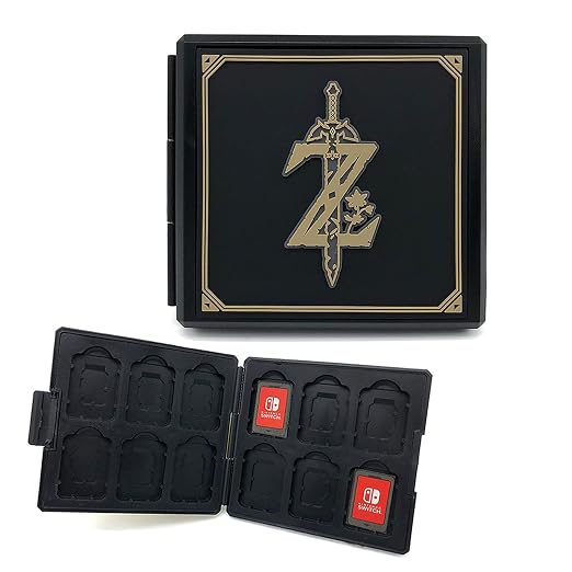 doepeBAE Game Card Case for Nintendo Switch,Portable Game Card Holder,Hard Shell Storage Case,Large Capacity Switch Card Organizer with 12 Card Slots (Z Black) by Unknown