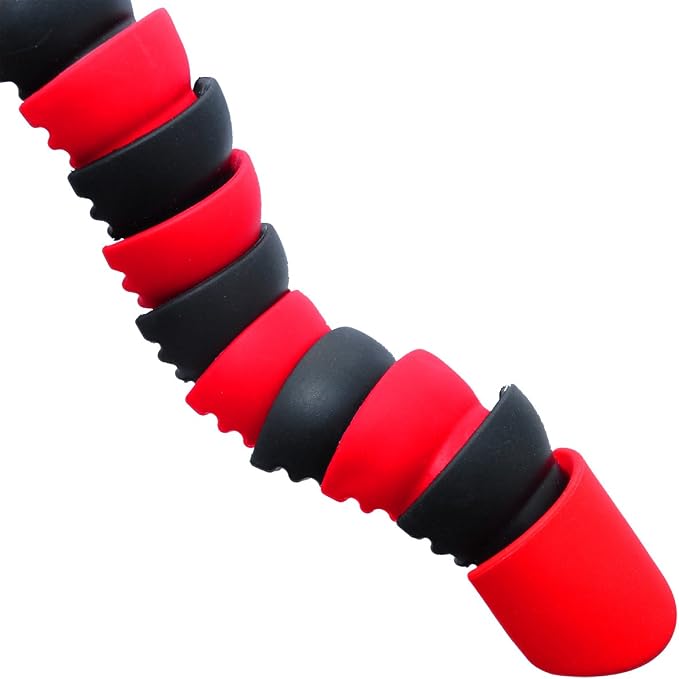 Xit XT12FLXTR 12-Inch Flexible Tripod with Flexible, Wrapable Legs, Quick Release Plate and Bubble Level (Red/Black) - Image 3
