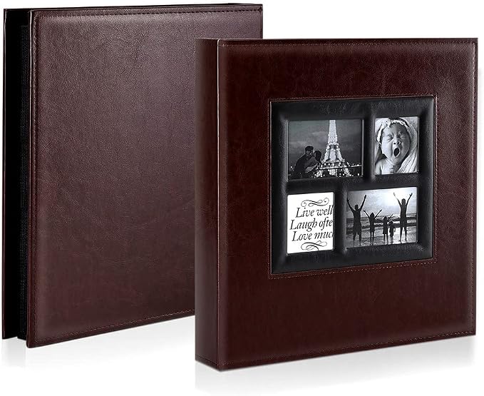Ywlake Photo Album 4x6 1000 Pockets Photos, Extra Large Capacity Family Wedding Picture Albums Holds 1000 Horizontal and Vertical Photos Brown - Image 2