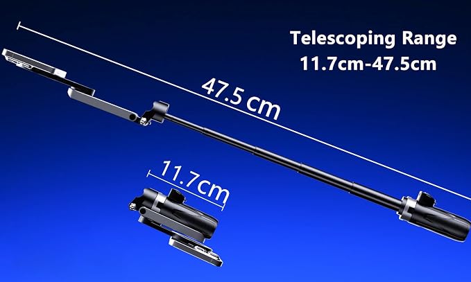 4 in 1 Magnetic Tripod Pocket Selfie Stick Extends to 1.5ft | Portable Camera Grip Handle, Strong Magnetic, Compact, Detachable Remote Control for Selfies/Vlogging/Live Streaming/Travel - Image 9