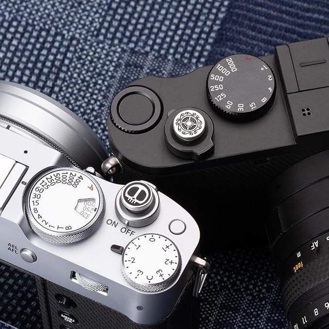 Camera Shutter Button Compatible with FUJIFILM X-T5 X-T4 X-T20 X-T30 X-T200 X-PRO2 ，,Soft Release Button for laica M9 (Skeleton Boat Rudder) - Image 5