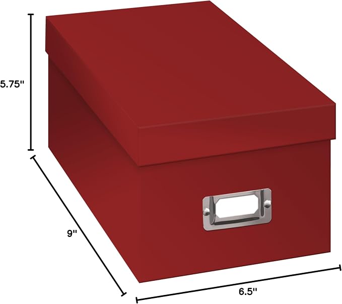 Pioneer Photo Albums BCD-1S/RD BCD-1S CD/DVD Storage Box, Bright Red (Pack of 6) - Image 2