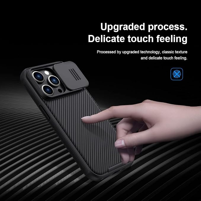 Mangix for iPhone 14 Pro Max Case with Camera Cover,Slim Fit Thin Polycarbonate Protective Shockproof Cover with Slide Camera Cover, Upgraded Case for Apple iPhone 14 Pro Max (Black) - Image 2