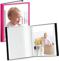 Cranbury 2-Pack Mini Photo Albums 5x7, 48 Photos, Clear Sleeves, Pink | 24 Pockets Each, Customizable Covers, Compact Storage for 5x7 Photos & Keepsakes by CRANBURY