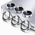 Korecase for Galaxy S25 Camera Lens Protector, 9H Tempered Glass Anti Scratch Camera Screen Protector Film Shcokproof Metal Ring Lens Protector for Galaxy S25,Silver by Korecase