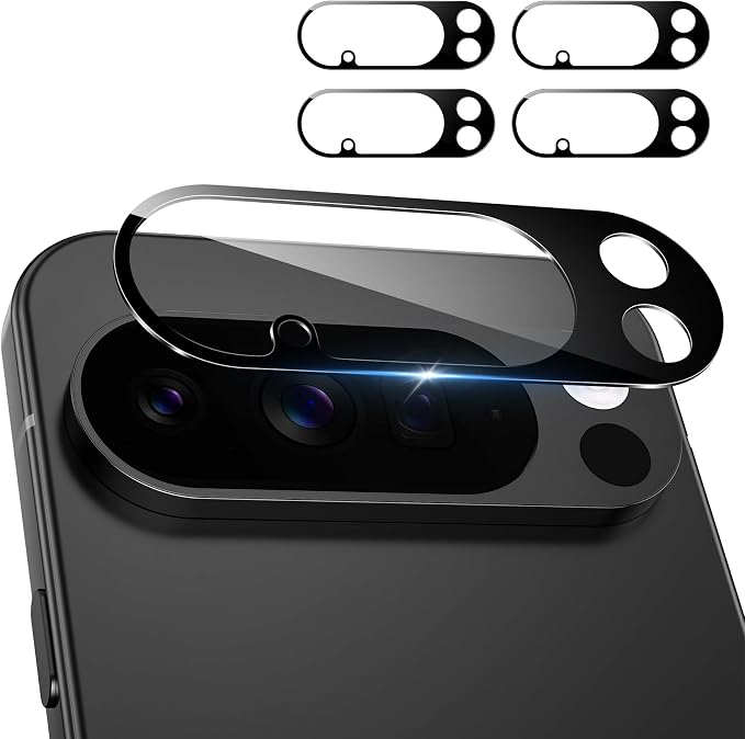 4 Pack for Google Pixel 10 Pro XL Camera Lens Protector(Not for 10 Pro) | 9H Tempered Glass Camera Lens Cover Decoration, Case Friendly, High Definition, Scratch-Resistant, Easy to Install by MIUOLV